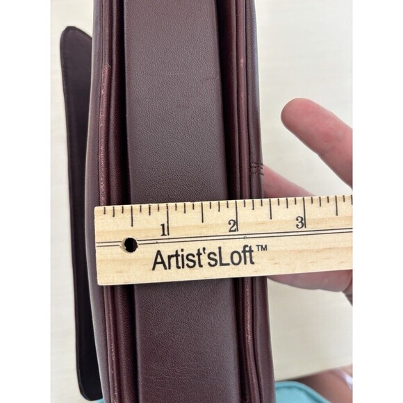 Vintage Etienne Aigner Crossbody Bag Purse Dark Brown Leather Adjustable Strap - Picture 6 of 13